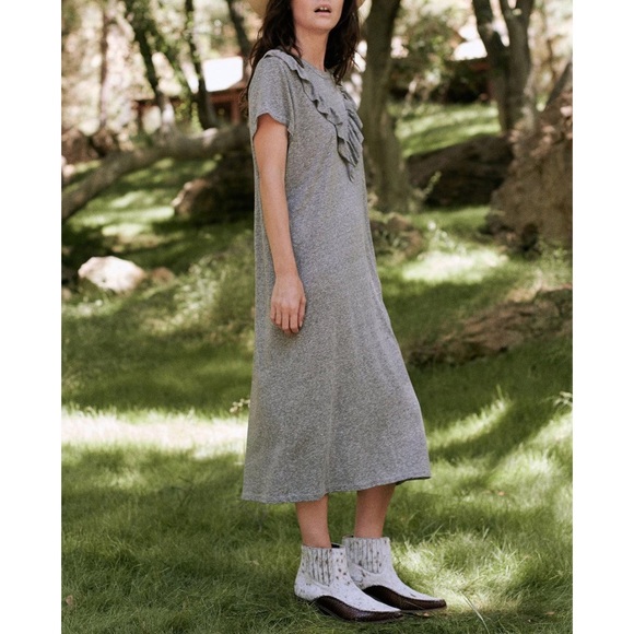THE GREAT. Dresses & Skirts - The Great. -The Tuxedo T-shirt Dress In Heather Grey